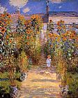 Monet's Garden at Vetheuil 1881 by Claude Monet